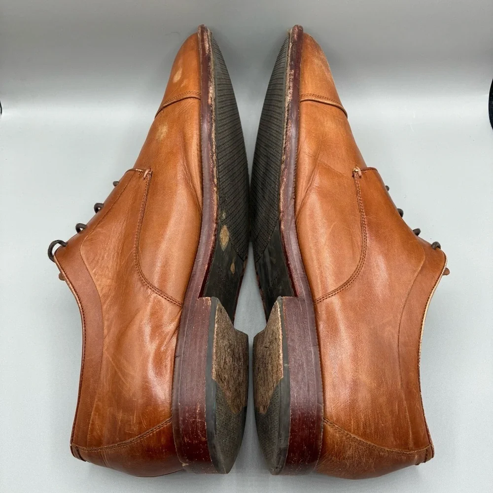Cole Haan Grand 2.0 Harrison Men’s 14 M Chestnut Derby Cap Toe Oxford C32796